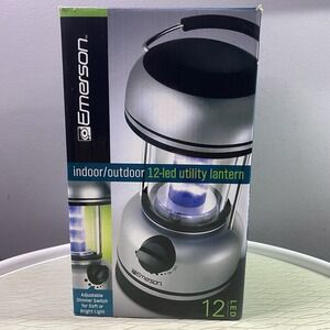 Emerson 12-White LED Utility Lantern Indoor/Outdoor Dimmer-Battery Operated NWB‎